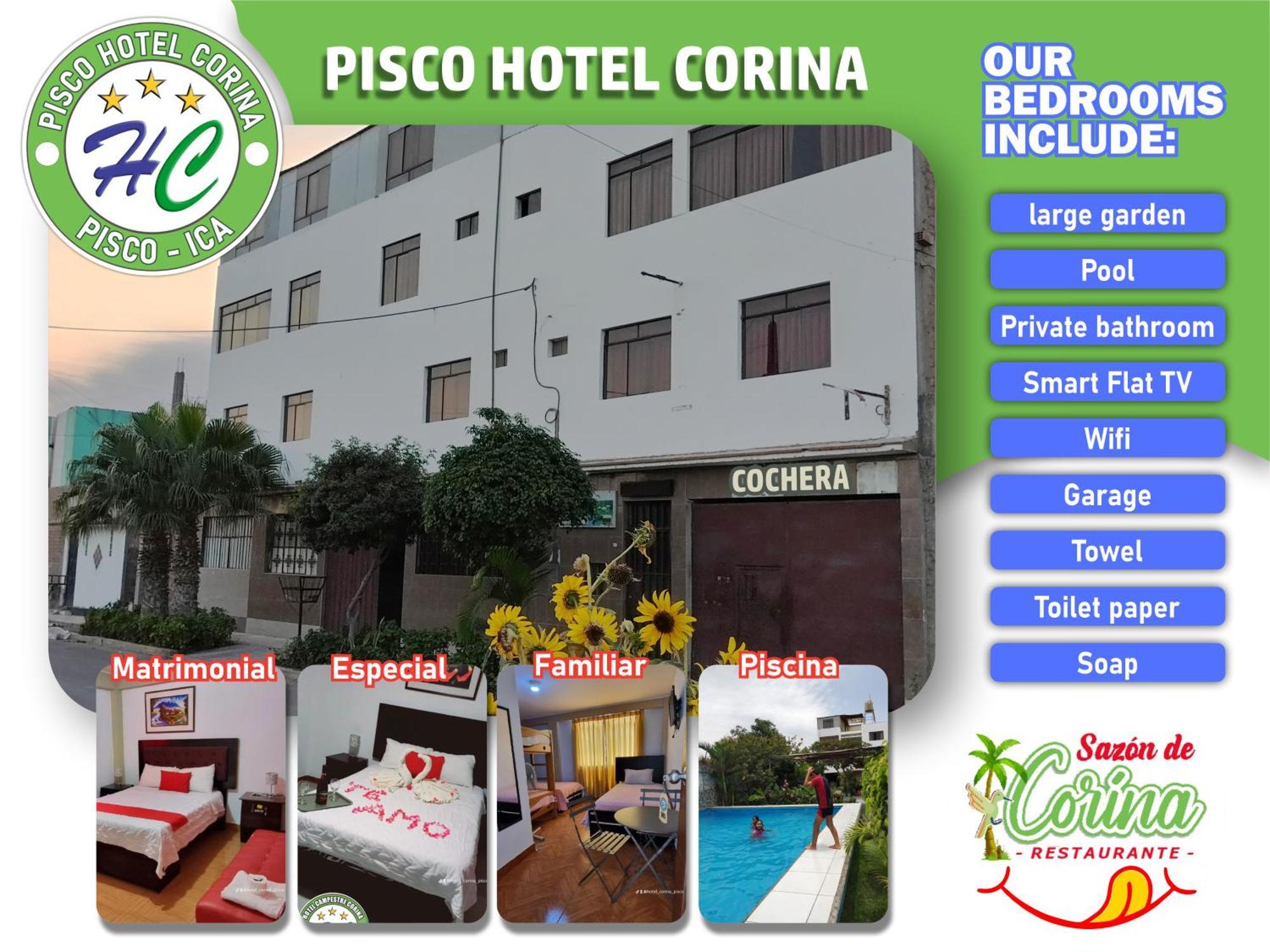 Hotel Campestre Corina Pisco Exterior foto